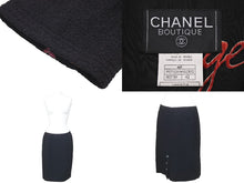 Load image into Gallery viewer, デッドストック 極美品 CHANEL シャネル ヴィンテージ ウールセットアップ ココマーク P07026W02302 ブラック サイズ42 中古 46991