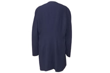 Load image into Gallery viewer, デッドストック 極美品 CHANEL シャネル ヴィンテージ ノーカラー コート 96P P06302V04615 ネイビー サイズ44 中古 46992
