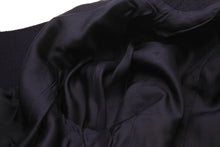 Load image into Gallery viewer, デッドストック 極美品 CHANEL シャネル ヴィンテージ ノーカラー コート 96P P06302V04615 ネイビー サイズ44 中古 46992