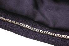 Load image into Gallery viewer, デッドストック 極美品 CHANEL シャネル ヴィンテージ ノーカラー コート 96P P06302V04615 ネイビー サイズ44 中古 46992