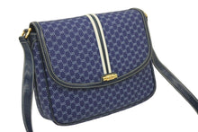 Load image into Gallery viewer, グッチ GUCCI GGキャンバス ショルダーバッグ ネイビー 金具 レディース 中古品 46995