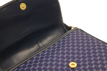 Load image into Gallery viewer, グッチ GUCCI GGキャンバス ショルダーバッグ ネイビー 金具 レディース 中古品 46995