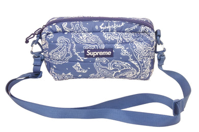 極美品 Supreme Puffer Side Bag Blue Paisley シュプリーム パファーサイドバッグ ブルーペイズリー 2022AW 2022FW 中古 47005 