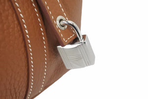 新品未使用 エルメス ピコタンロックPM U刻印 18 トリヨンクレマンス ゴールド シルバー金具 ハンドバッグ 中古 47008