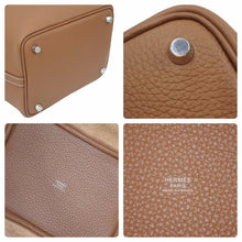 Load image into Gallery viewer, 新品未使用 エルメス ピコタンロックPM U刻印 18 トリヨンクレマンス ゴールド シルバー金具 ハンドバッグ 中古 47008