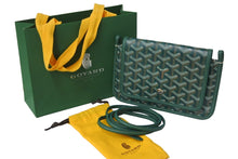 Load image into Gallery viewer, 新品同様 GOYARD ゴヤール プリュメ ショルダーバッグ 斜めがけポシェット ポーチウォレット PVC レザー グリーン 中古 47026
