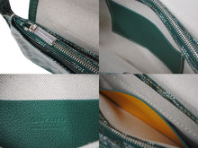 Load image into Gallery viewer, 新品同様 GOYARD ゴヤール プリュメ ショルダーバッグ 斜めがけポシェット ポーチウォレット PVC レザー グリーン 中古 47026