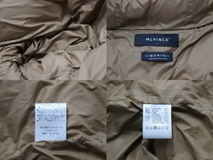 MLVINCE メルビンズ ジャケット アウター ポリエステル ナイロン ブラウン イタリア製 サイズL ユニセックス 美品 中古 47045