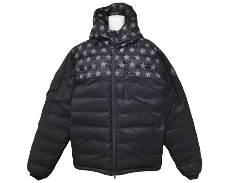 CANADA GOOSE カナダグース Ron Herman ロンハーマン スター切り替えダウンジャケット ナイロン サイズL 美品 中古 47056