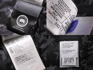 CANADA GOOSE カナダグース Ron Herman ロンハーマン スター切り替えダウンジャケット ナイロン サイズL 美品 中古 47056
