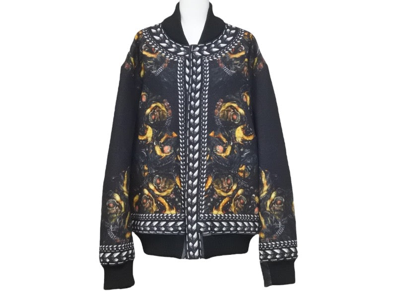 GIVENCHY ジバンシー ジャケット 花柄刺繍 グレー 40 極美品 激レア GIVENCHY ジバンシィ ロットワイラー ウール