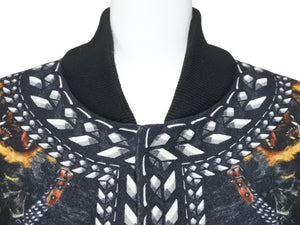 極美品 激レア GIVENCHY ジバンシィ ロットワイラー ウールボンバージャケット 11AW ウールナイロン ブラック 中古 47064 
