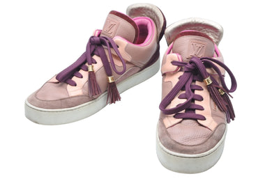 LOUIS VUITTON KANYE WEST ルイヴィトン カニエウェスト コラボレーションスニーカー ブラウン ピンク ゴールド 美品 中古 47067