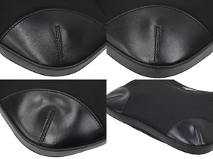 PRADA プラダ AW A3699 ロゴ プレート テスートナイロン レザー 斜めがけ ショルダー バッグ サコッシュ 黒 中古 47069