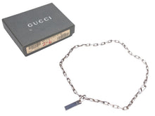 Load image into Gallery viewer, GUCCI グッチ ネックレス あづきチェーン4面カット ロゴプレート アクセサリー イタリア製 52.8g シルバー925 美品 中古 47086