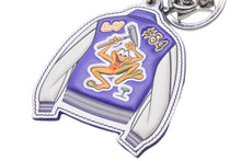 Load image into Gallery viewer, 美品 LOUIS VUITTON ポルトクレ LV バーシティジャケット キーホルダー MP3385 パープル×シルバー 中古 47090