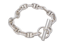 Load image into Gallery viewer, HERMES エルメス Chaine d’Ancre シェーヌダンクルMM ブレスレット アクセサリー 18コマ シルバー925 61.5g 美品 中古 47103