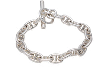 Load image into Gallery viewer, HERMES エルメス Chaine d’Ancre シェーヌダンクルMM ブレスレット アクセサリー 18コマ シルバー925 61.5g 美品 中古 47103