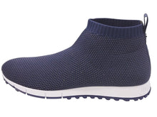 Load image into Gallery viewer, 極美品 JIMMY CHOO ジミーチュウ ストレッチニットスニーカー ソックススニーカー ネイビー 紺 中古 47109