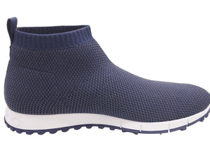 極美品 JIMMY CHOO ジミーチュウ ストレッチニットスニーカー ソックススニーカー ネイビー 紺 中古 47109