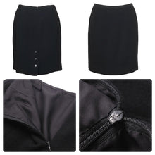 Load image into Gallery viewer, CHANEL シャネル ココマーク ウール セットアップ ブラック 96P シルク スーツ P07026W02302 サイズ38 美品 中古 47110