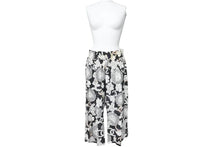 Load image into Gallery viewer, CHANEL シャネル ライオンイラスト パンツ ロングパンツ P37605V27394 M6895 シルク ホワイト ブラック 美品 中古 47125
