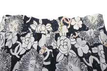 Load image into Gallery viewer, CHANEL シャネル ライオンイラスト パンツ ロングパンツ P37605V27394 M6895 シルク ホワイト ブラック 美品 中古 47125