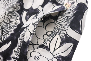 CHANEL シャネル ライオンイラスト パンツ ロングパンツ P37605V27394 M6895 シルク ホワイト ブラック 美品 中古 47125