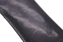 Load image into Gallery viewer, CHROME HEARTS クロムハーツ メガネケース ペンケース 小物入れ クロスパッチ レザー ブラック 良品 中古 47151