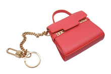 Load image into Gallery viewer, DELVAUX デルヴォー タンペート バッグチャーム チャーム レザー ピンク ゴールド金具 美品 中古 47153