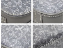Load image into Gallery viewer, GOYARD ゴヤール ヴェルヴェデールMM 斜め掛けショルダーバッグ PVC レザー グレー シルバー金具 サイズMM 美品 中古 47157
