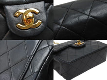 Load image into Gallery viewer, CHANEL シャネル ショルダーバッグ ミニマトラッセチェーンショルダー 1番台 ブラック ラムスキン ゴールド金具 美品 中古 47159