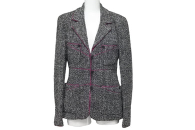 CHANEL シャネル 03AW ツイード ジャケット マルチカラー アウター ココマーク P21534W03168 サイズ36 中古 47201