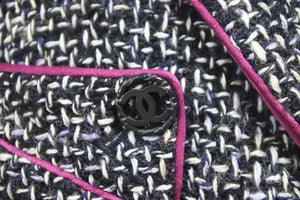 CHANEL シャネル 03AW ツイード ジャケット マルチカラー アウター ココマーク P21534W03168 サイズ36 中古 47201
