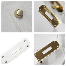 Load image into Gallery viewer, 極美品 HERMES エルメス BIRKIN バーキン35 ホワイト ゴールド金具 トゴ ハンドバッグ T刻印 中古 47225