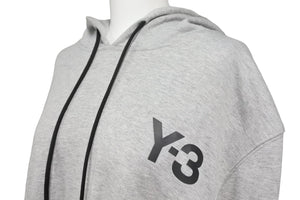 Y-3 ワイスリー ADIDAS アディダス プルオーバーパーカー フーディ ロゴ コットン グレー サイズXXL 美品 中古 47245