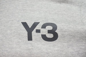 Y-3 ワイスリー ADIDAS アディダス プルオーバーパーカー フーディ ロゴ コットン グレー サイズXXL 美品 中古 47245