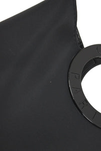 CELINE セリーヌ サークルロゴ リングハンドルハンドバッグ ミニバッグ ナイロン アクリル PVC ブラック 美品 中古 47300