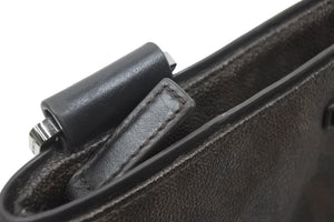 MICHAEL KORS マイケルコース ショルダーバッグ 肩掛けバッグ MKロゴ PVC ブラウン シルバー金具 美品 中古 47316