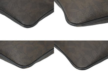 Load image into Gallery viewer, MICHAEL KORS マイケルコース ショルダーバッグ 肩掛けバッグ MKロゴ PVC ブラウン シルバー金具 美品 中古 47316