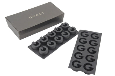 GUCCI グッチ シリコン容器製氷機 レア物氷作り 二つセット パーティー ブラック 夏 美品 中古 47320 