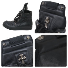 Load image into Gallery viewer, CHROME HEARTS×Rick Owens クロムハーツ リックオウエンス ジオバスケット スニーカー CHクロス サイズ43 美品 中古 47350