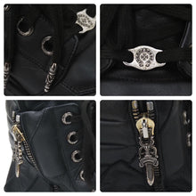 Load image into Gallery viewer, CHROME HEARTS×Rick Owens クロムハーツ リックオウエンス ジオバスケット スニーカー CHクロス サイズ43 美品 中古 47350