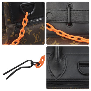 ルイ・ヴィトン LOUIS VUITTON ハンドバッグ スティーマーPM モノグラム ソーラーレイ M44473 ブラウン 美品 中古 47353