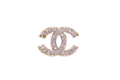 CHANEL シャネル ココマーク ピアス 片耳 アクセサリー A13C GP ピンクラインストーン ゴールド 1.9g 美品 中古 47356