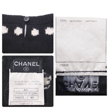 Load image into Gallery viewer, CHANEL シャネル ニット セーター ネックレス ヴィンテージ 95A P05572V00254 カシミヤ ブラック マルチカラー 40 美品 中古 47366