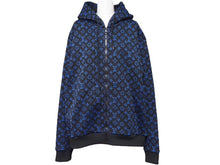 Load image into Gallery viewer, 新品同様 LouisVuitton ルイヴィトン LV モノグラムジップスルーフーディ RM2319 SQ5 HOY04W ブルー ブラック サイズM 中古 47372