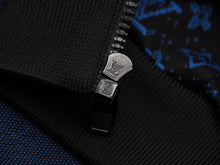 Load image into Gallery viewer, 新品同様 LouisVuitton ルイヴィトン LV モノグラムジップスルーフーディ RM2319 SQ5 HOY04W ブルー ブラック サイズM 中古 47372
