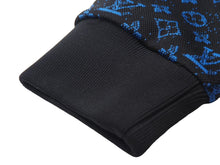 Load image into Gallery viewer, 新品同様 LouisVuitton ルイヴィトン LV モノグラムジップスルーフーディ RM2319 SQ5 HOY04W ブルー ブラック サイズM 中古 47372