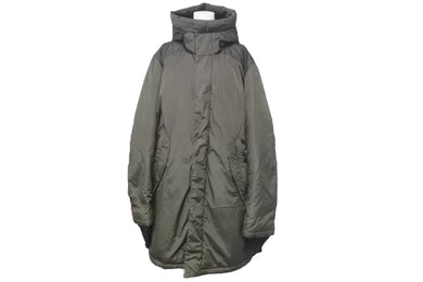 PRADA プラダ SPORTS スポーツ ダウンジャケット トップス SGV310 ナイロン ダックフェザー カーキ サイズ46 良品 中古 47380